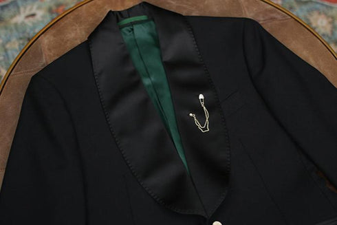 Black Suit with Tuxedo – Inspired by Men’s Modern Suits for Weddings Plus Size