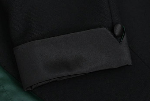 Black Suit with Tuxedo – Inspired by Men’s Modern Suits for Weddings Plus Size